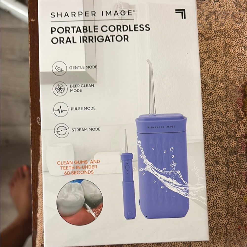 NEW ✨Sharper Image Portable Cordless Oral Irrigator - Blue ✨NEW